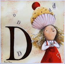 Grafica di Muriel Mesini: "Abecedario D"