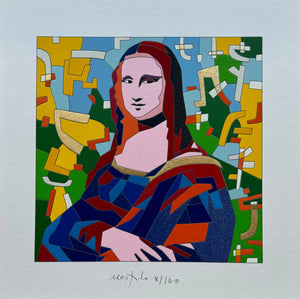 Grafica di Ugo Nespolo: "Buongiorno Lisa"