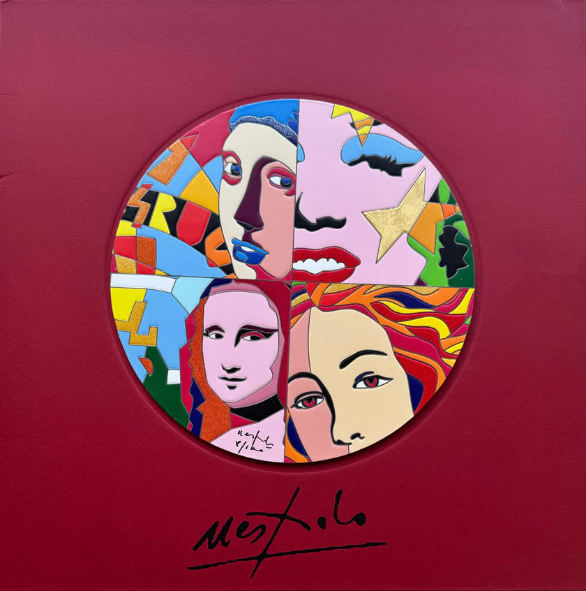 Grafica di Ugo Nespolo: "The woman's face"
