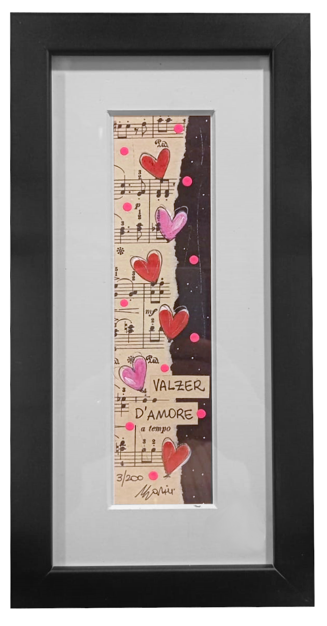 Grafica incorniciata di Lola Martini "Valzer d'amore"