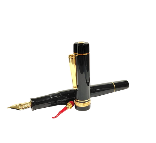 Penna stilografica con cornetto scaramantico "Wè Smorfia Gold" edizione numerata Delta