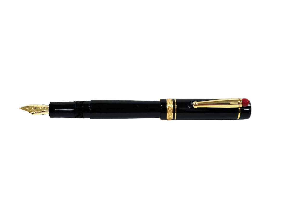 Penna stilografica con cornetto scaramantico "Wè Smorfia Gold" edizione numerata Delta