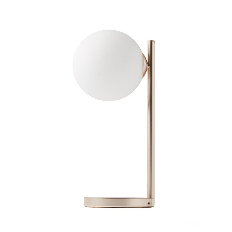 Lampada con stazione di ricarica wireless "Bubble" Lexon