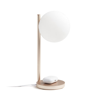 Lampada con stazione di ricarica wireless "Bubble" Lexon