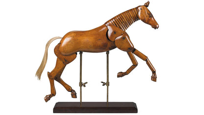 Manichino artistico di cavallo snodabile in legno (disponibile in due misure)