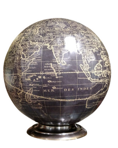 Mappamondo con base in bronzo "Vaugondy Nero 1745" Authentic Models