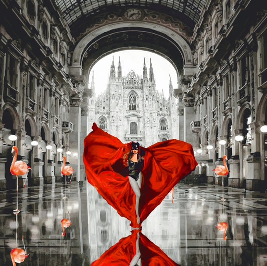 Grafica incorniciata di Gianni Moramarco: "Arriverò a Milano"