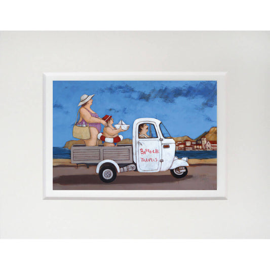Grafica di Lisandro Rota "Baffo car travels"