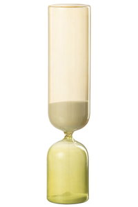 Clessidra cilindrica in vetro verde da 30 minuti