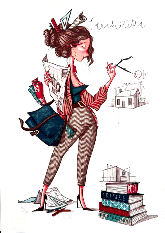 Grafica di Federica Porro 'L'Architetta"