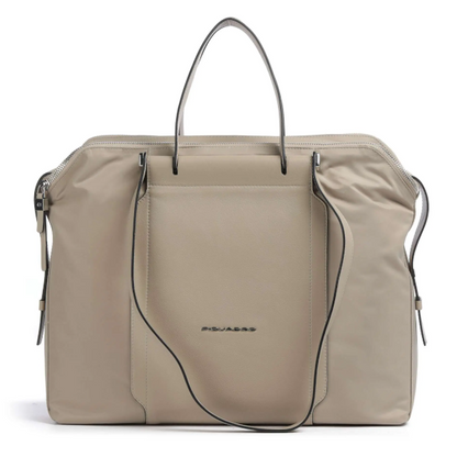 Borsa donna porta pc 14" in tessuto e pelle Piquadro