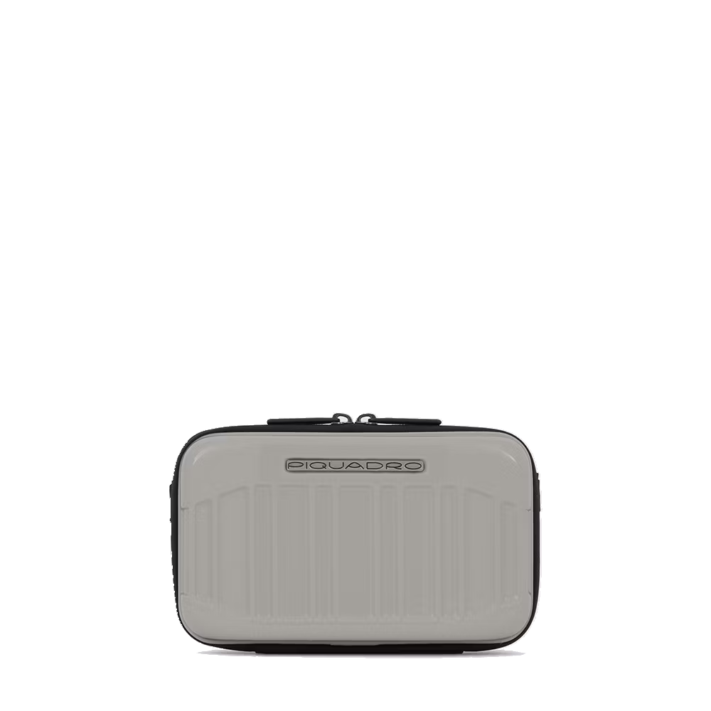Beauty rigido con tracolla crossbody "Personal case PQ-Light"  grigio