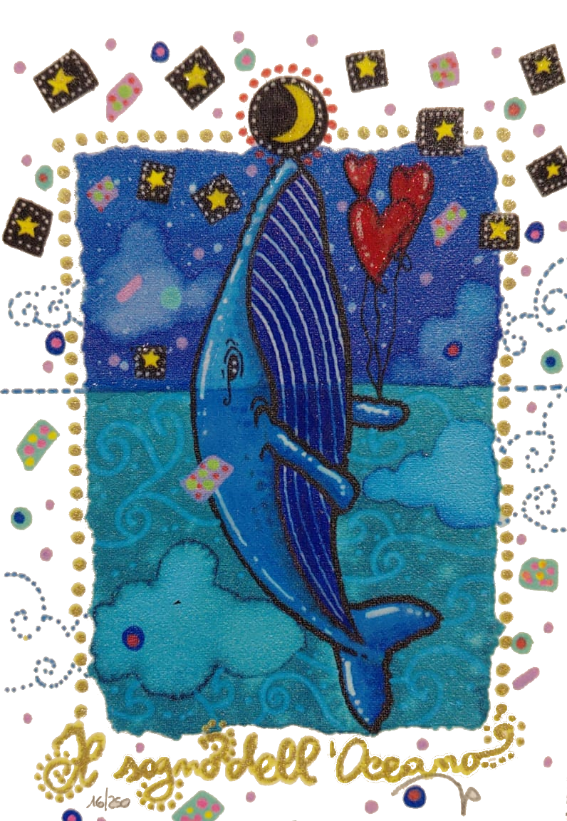 Grafica di Andrea Agostini "Il sogno dell'oceano"