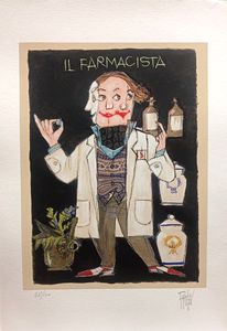 Grafica di Paolo Fresu "Il Farmacista"