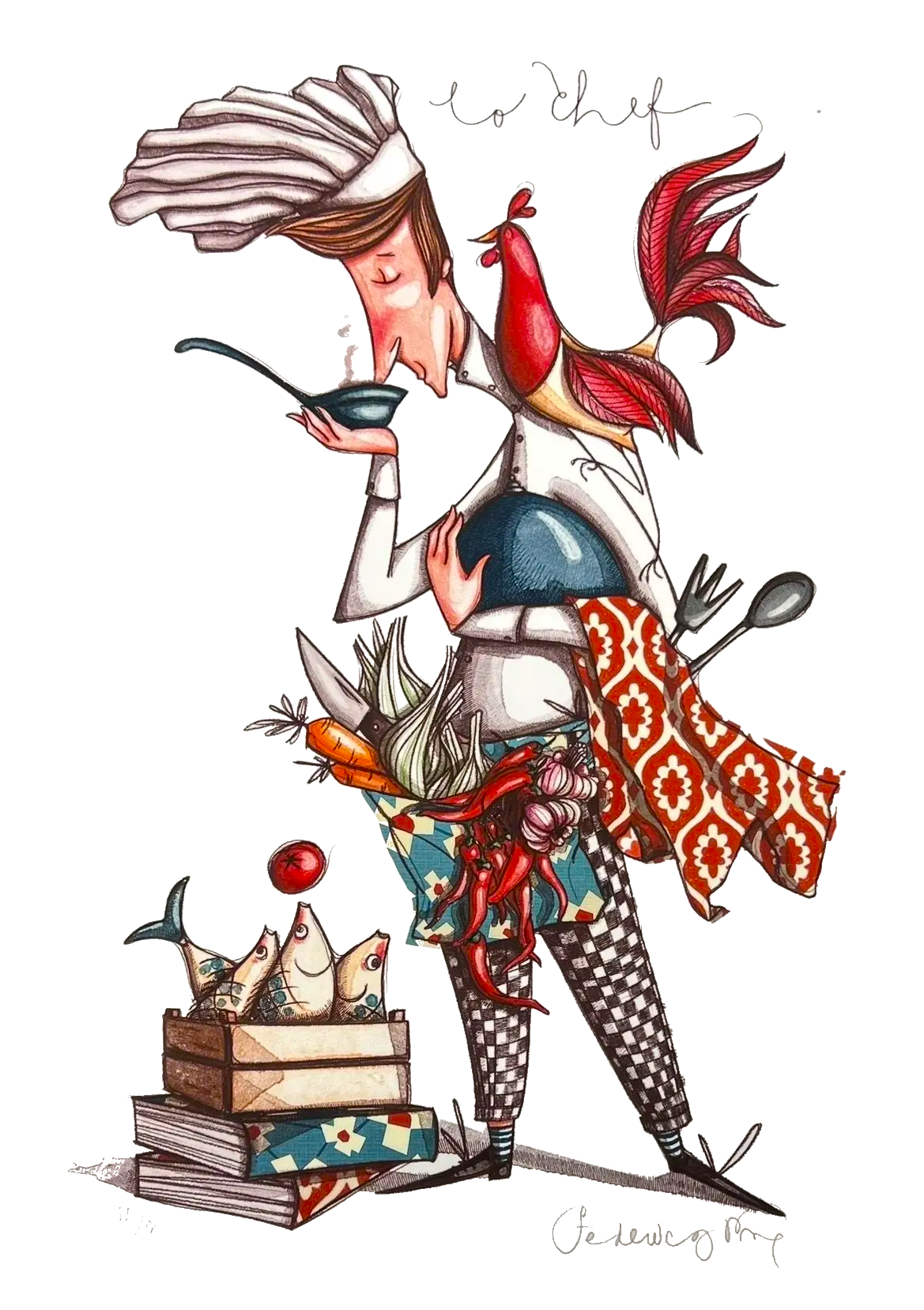 Grafica di Federica Porro 'Lo chef"