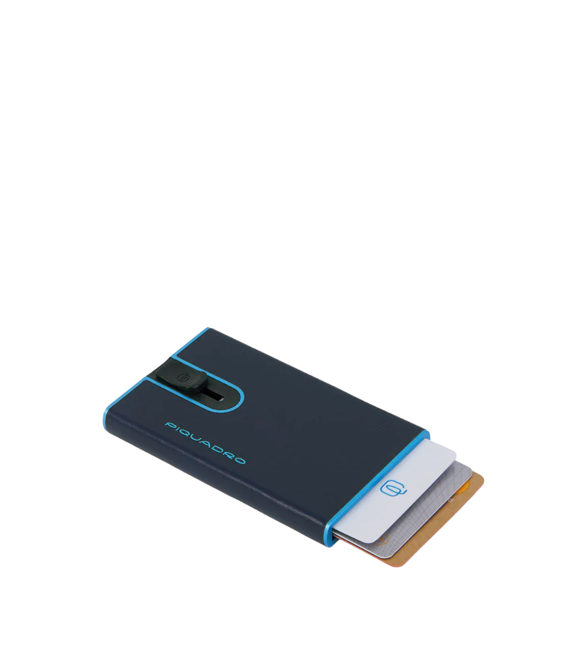 Porta carte di credito in pelle con meccanismo e protezione antifrode Bluesquare Piquadro (disponibile in diversi colori)
