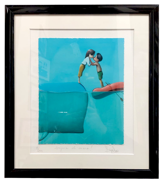 Grafica incorniciata di Diego Santini "Sapore di mare!"