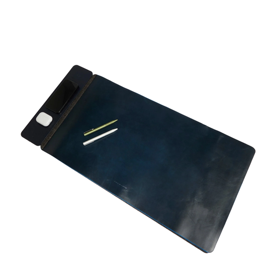 Sottomano avvolgibile in pelle con stazione ricarica wireless 15W Bluesquare Piquadro