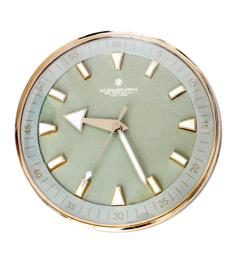 Orologio da parete "Vintage Wall Clock" verde salvia A.G.Spalding & Bros
