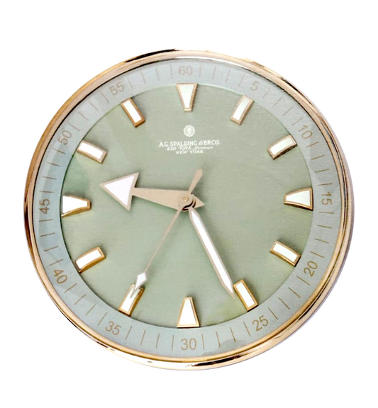 Orologio da parete "Vintage Wall Clock" verde salvia A.G.Spalding & Bros