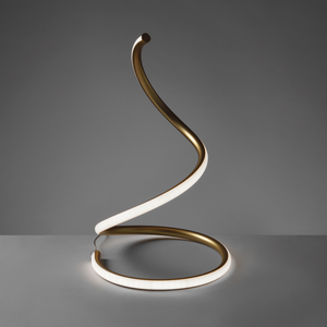 Lampada in alluminio dorato "Snake"