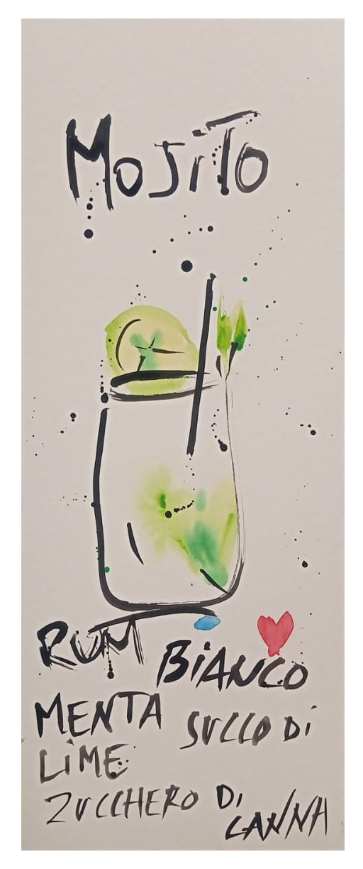Opera unica tecnica mista di Wallas: "Mojito"