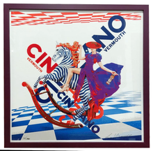 Carica l'immagine nel visualizzatore di Gallery, Grafica incorniciata di La Rouge "Cinzano"
