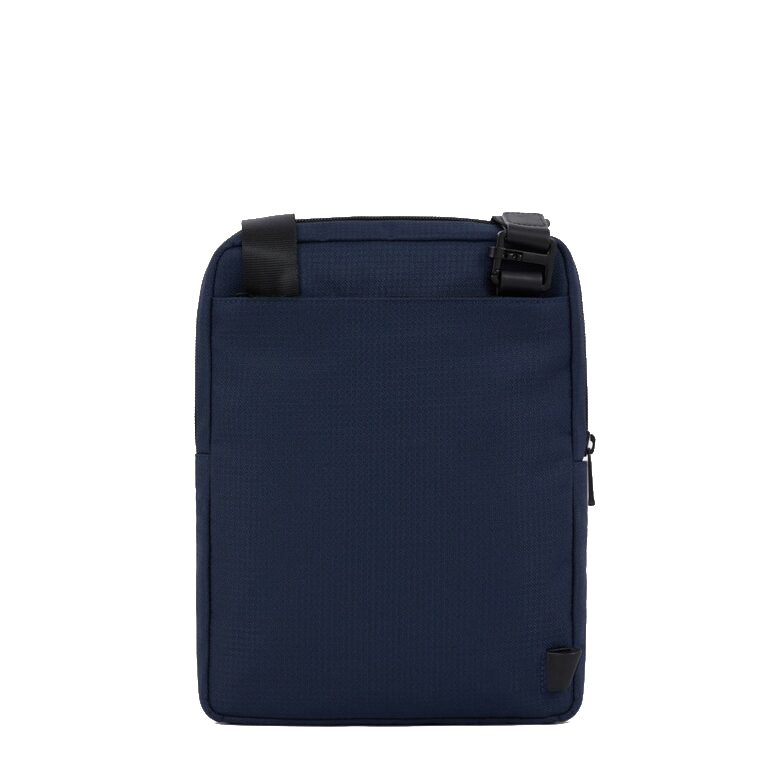 Borsello porta  iPad®Air-iPad Pro 9.7/iPad 10.5 in tessuto e pelle Wollem Piquadro blu