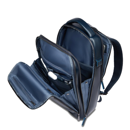 Zaino da viaggio fastcheck portacomputer 15,6" in pelle "Bluesquare" Piquadro (disponibile in due varianti)