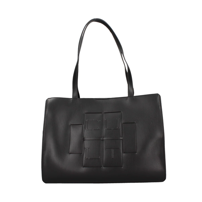 Borsa Shopper in ecopelle con logo impresso 