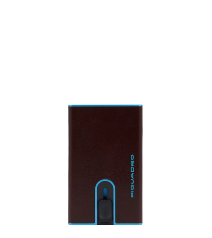 Porta carte di credito in pelle con meccanismo e protezione antifrode Bluesquare Piquadro (disponibile in diversi colori)