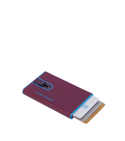 Porta carte di credito in pelle con meccanismo e protezione antifrode Bluesquare Piquadro (disponibile in diversi colori)