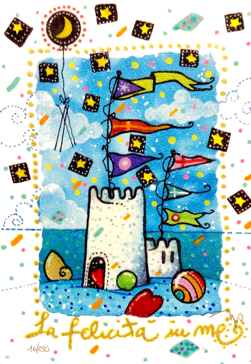 Grafica di Andrea Agostini "La felicità in me"