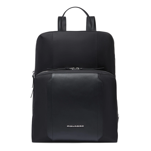 Zaino donna porta pc 15,6" espandibile in tessuto e pelle "Lyra" Piquadro"