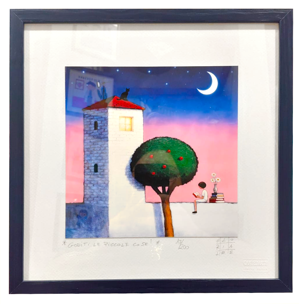 Grafica incorniciata di Gloria Lee "Goditi le piccole cose!"