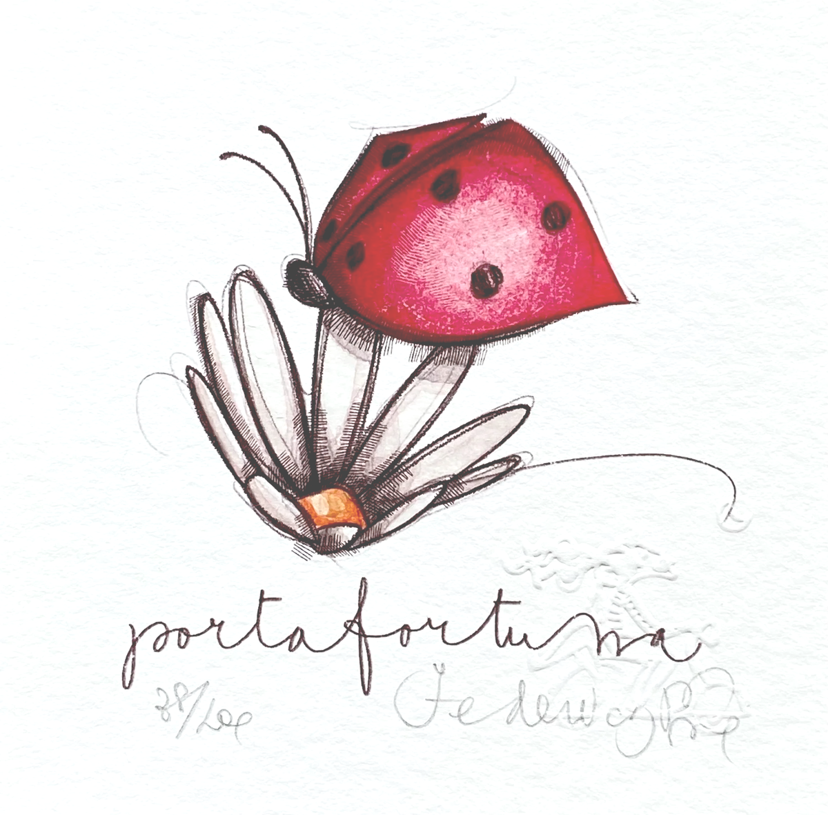 Grafica di Federica Porro "Portafortuna"