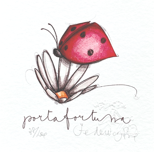 Grafica di Federica Porro "Portafortuna"