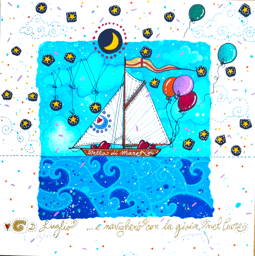 Grafica di Andrea Agostini 'Luglio' Nuova edizione