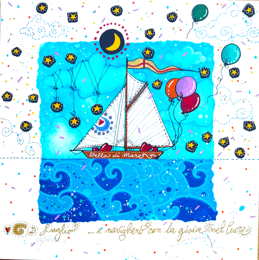 Grafica di Andrea Agostini 'Luglio' Nuova edizione
