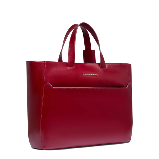 Borsa donna tote bag porta pc 15,6" in pelle "Bluesquare" Piquadro