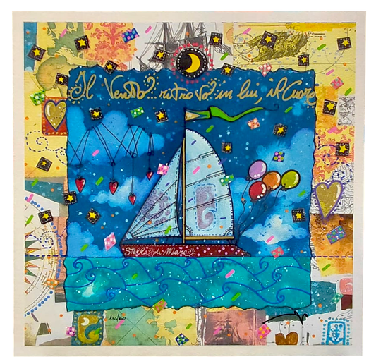 Grafica di Andrea Agostini 'Il vento...ritrovo in lui, il Cuore'