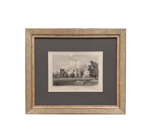 Incisione su acciaio del 1829 "Raby Castle" da "Seats, mansions, castles and co., of noblemen. gentlemen and co, in England, Wales, Scotland and Ireland"