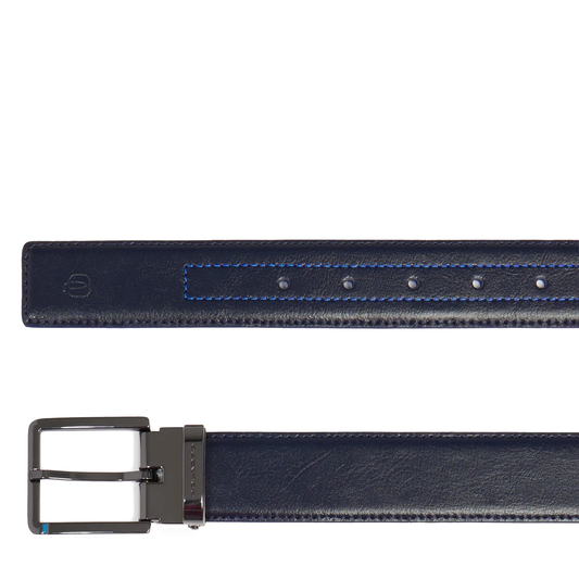 Cintura da uomo in pelle con fibbia ad ardiglione "Bluesquare" Piquadro