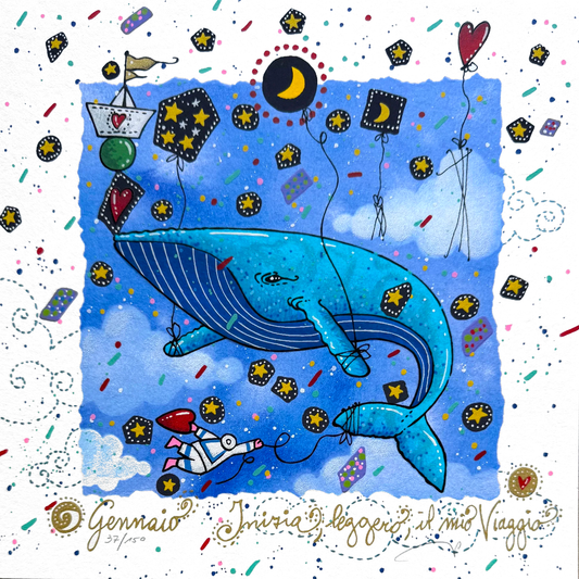 Grafica di Andrea Agostini 'Gennaio' Nuova edizione