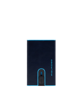 Porta carte di credito in pelle con meccanismo e protezione antifrode Bluesquare Piquadro (disponibile in diversi colori)
