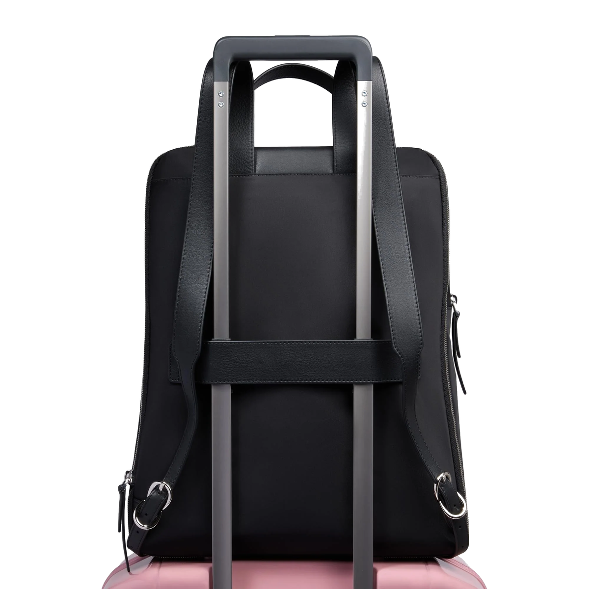 Zaino donna porta pc 15,6" espandibile in tessuto e pelle "Lyra" Piquadro"