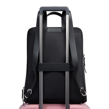 Zaino donna porta pc 15,6" espandibile in tessuto e pelle "Lyra" Piquadro"