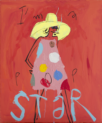 Grafica incorniciata di Vincent Alran "I'm a PopStar"