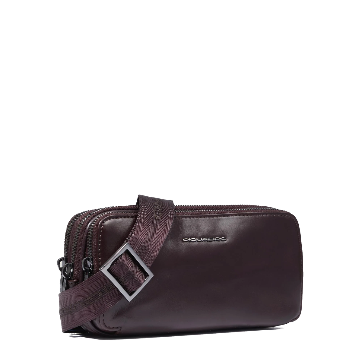 Pochette da uomo a triplo scomparto in pelle con tracollina e polsiera rimovibile "Bluesquare" Piquadro (disponibile in due colori)