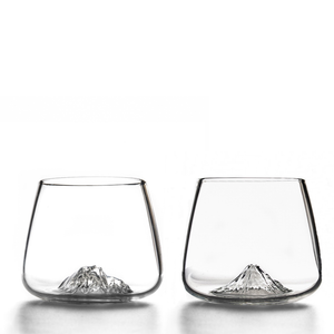 Set due bicchieri da whisky "Topographic:  Fuji & Denali"
